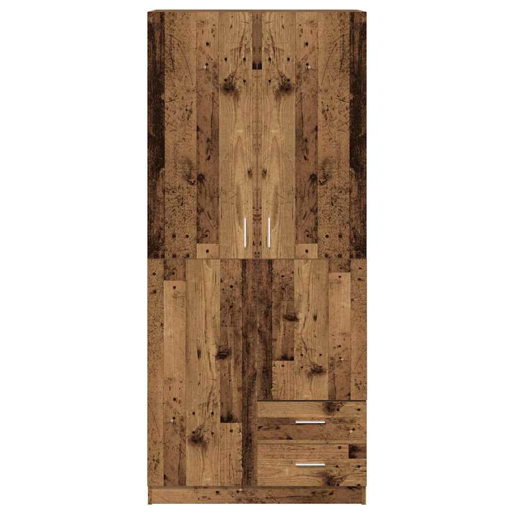 Riidekapp Old Wood 80x52x180 cm Engineered Wood