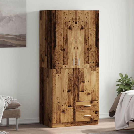 Riidekapp Old Wood 80x52x180 cm Engineered Wood