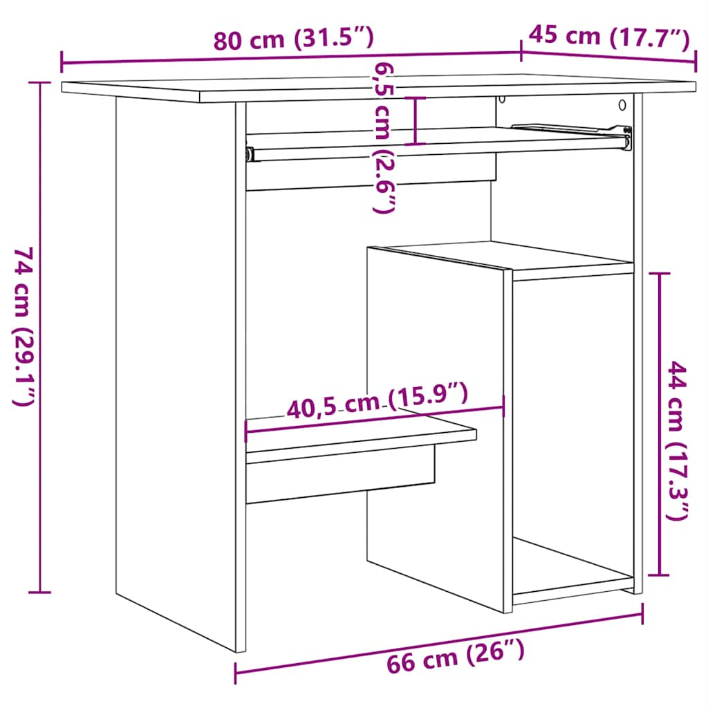 Стол из старого дерева 80x45x74 см, композитная древесина