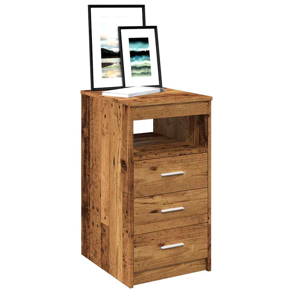 Sahtlikapp Vana puit 40x50x76 cm Engineered Wood