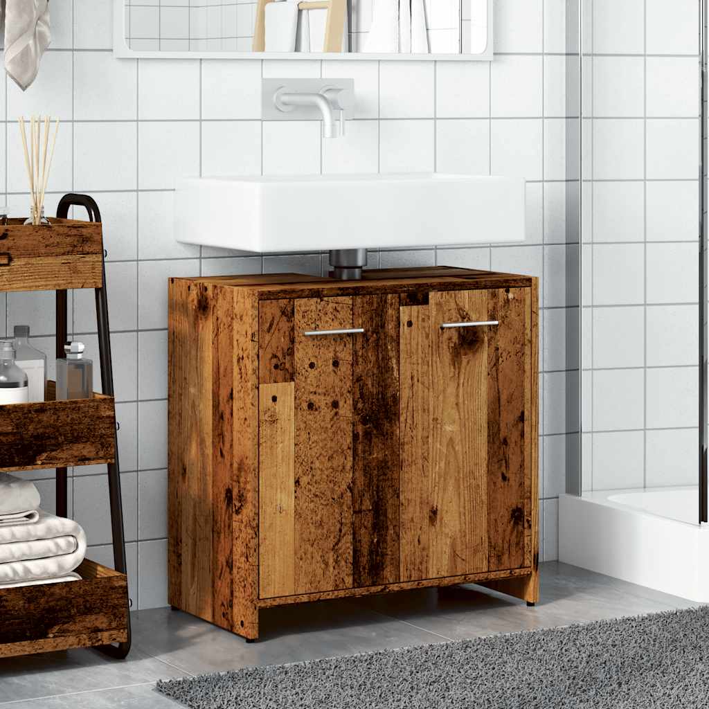 Vannitoa valamukapp Vana puit 60x33x60 cm Engineered Wood