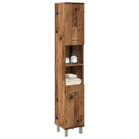 Vannitoa Kapp Old Wood 30x30x179 cm Engineered Wood