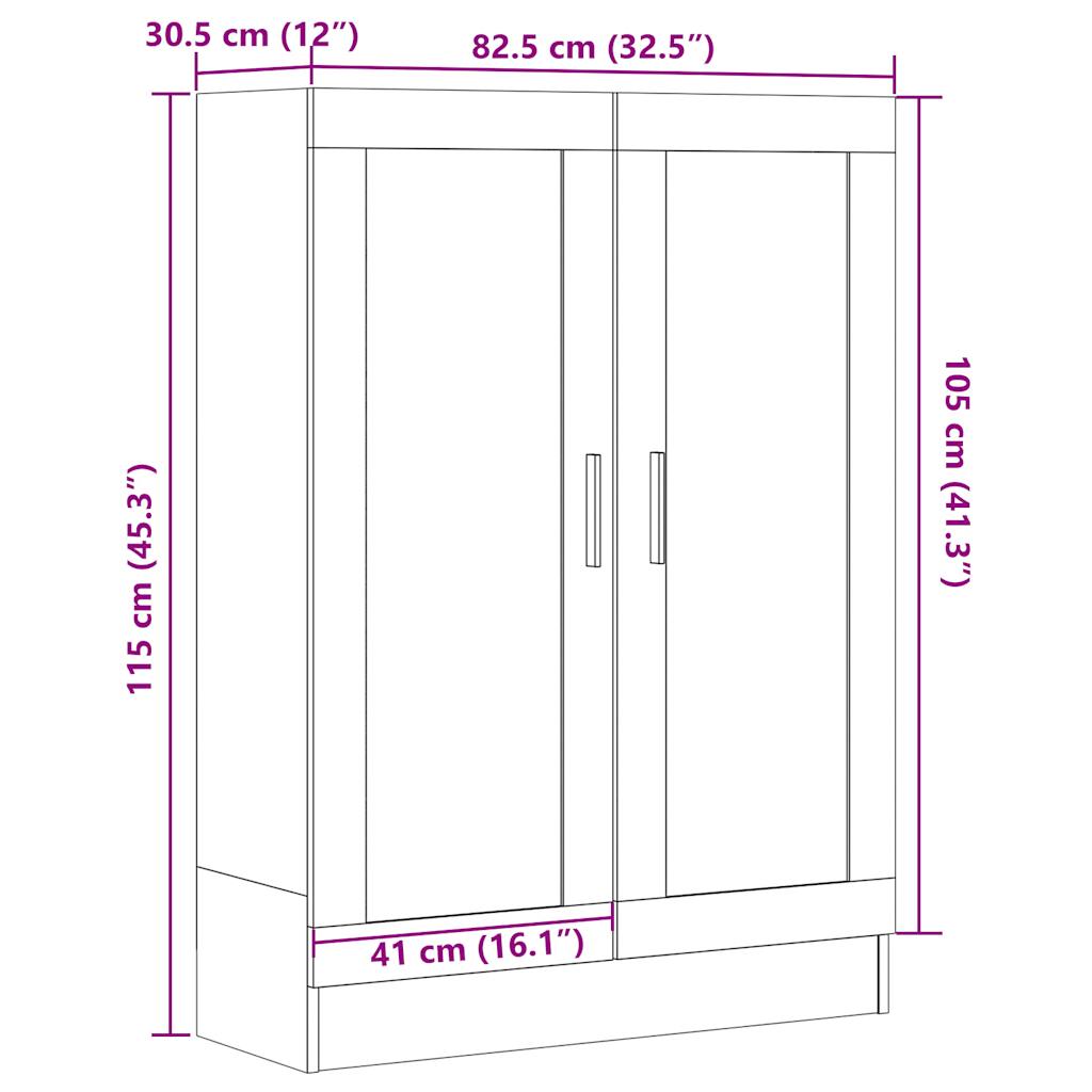 raamatukapp, käsitöötamm, 82,5 x 30,5 x 115 cm, tehispuit