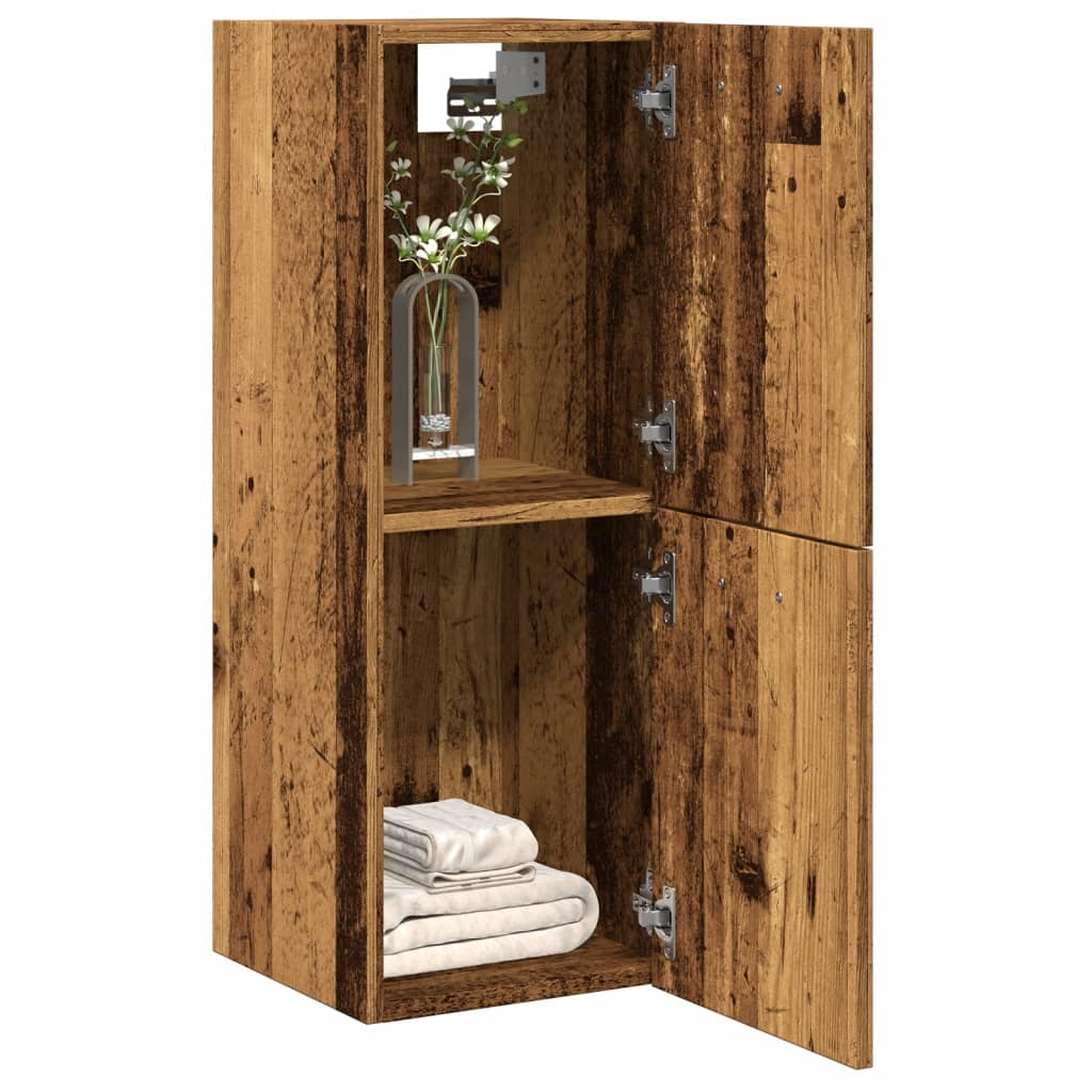 Vannitoa Rippkapp Vana puit 30x30x80 cm Engineered Wood