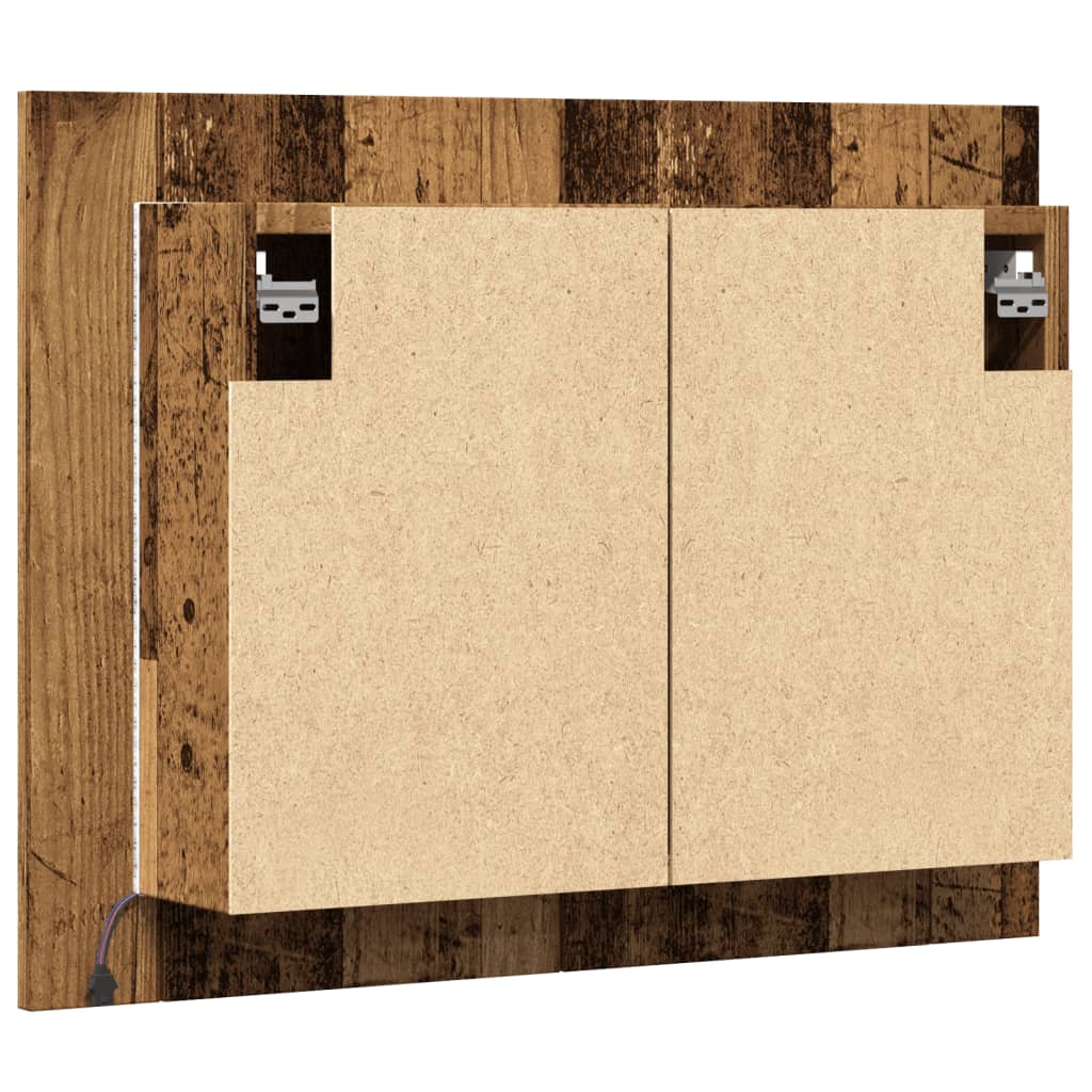 LED peegelkapp Vana puit 60x12x45 cm Engineered Wood