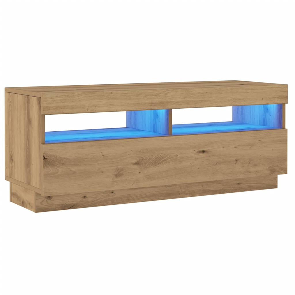 LED-valgustitega telerikapp Artisian Oak 100x35x40 cm