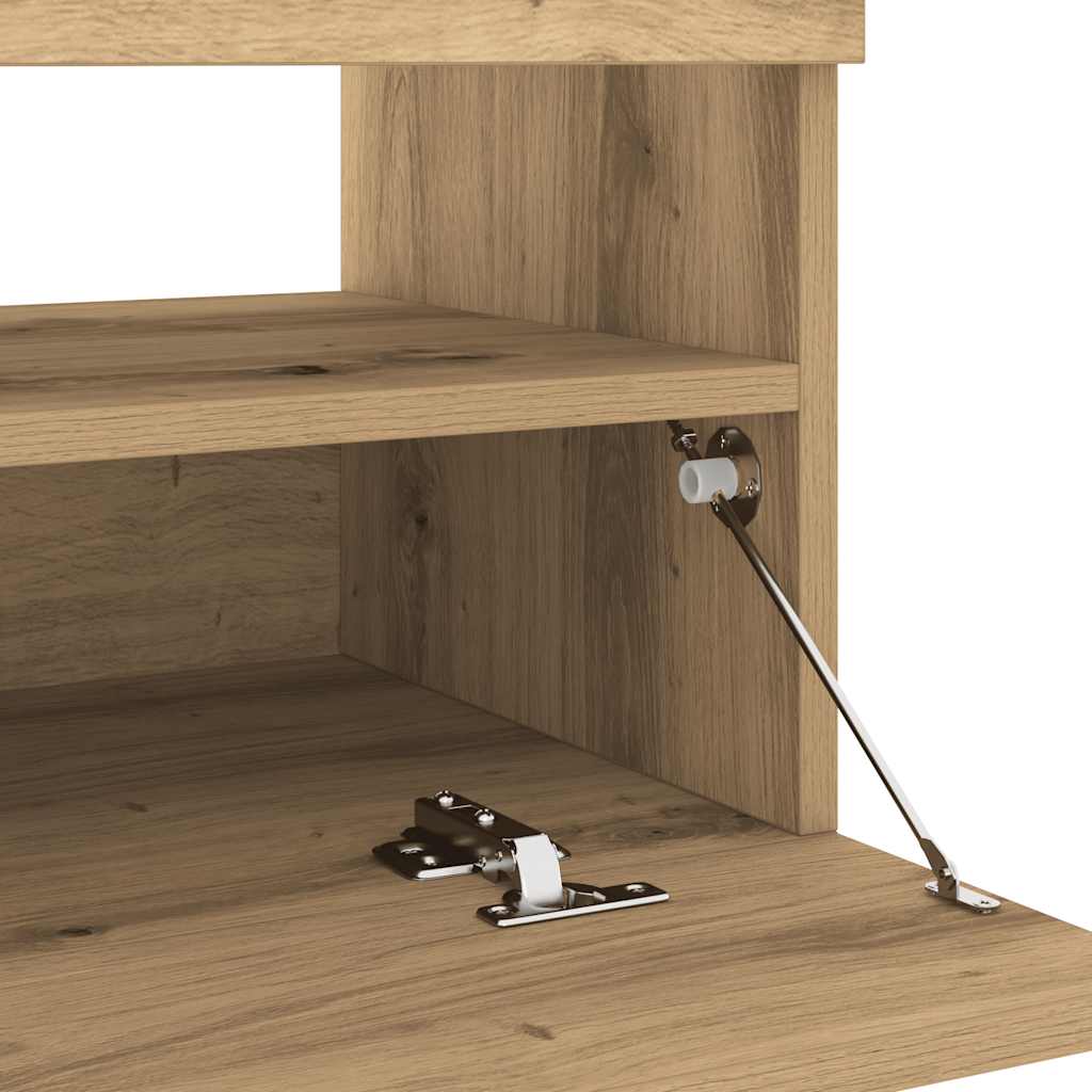 LED-valgustitega telerikapp Artisian Oak 100x35x40 cm