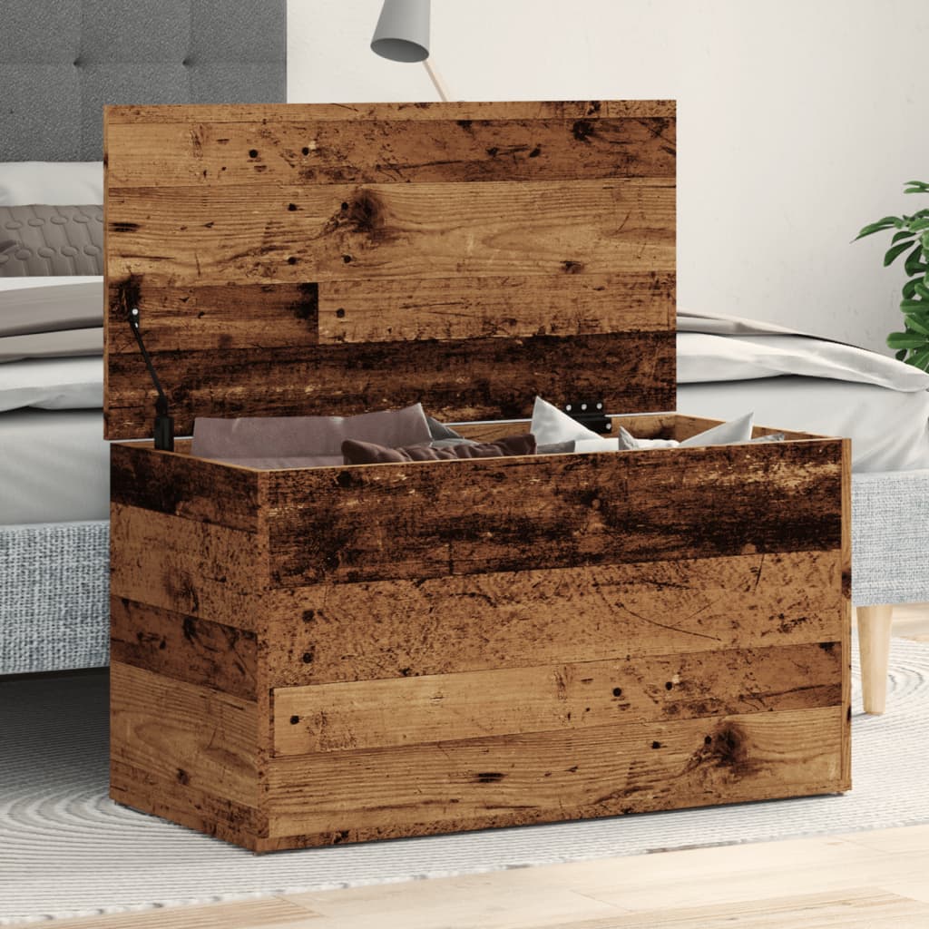 Hoiukast Vana puit 84x42x46 cm Engineered Wood