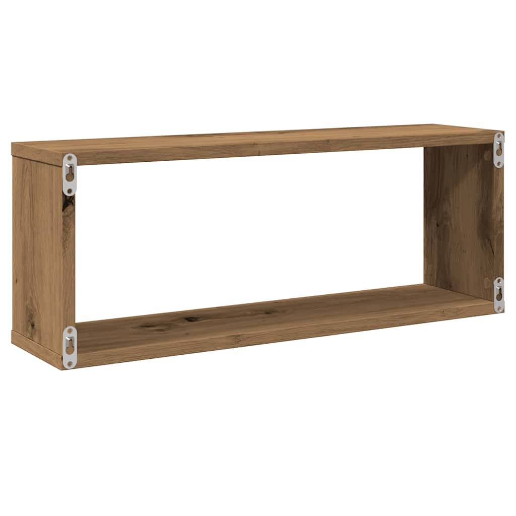 Seinakuubikuriiulid 2 tk Artisan Oak 60x15x23cm Engineered Wood