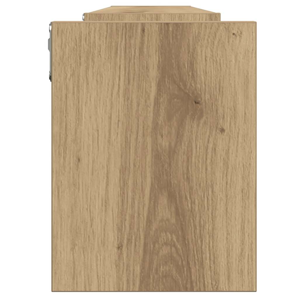 Seinariiulid 2 tk Artisan Oak 100x15x20 cm Engineered Wood