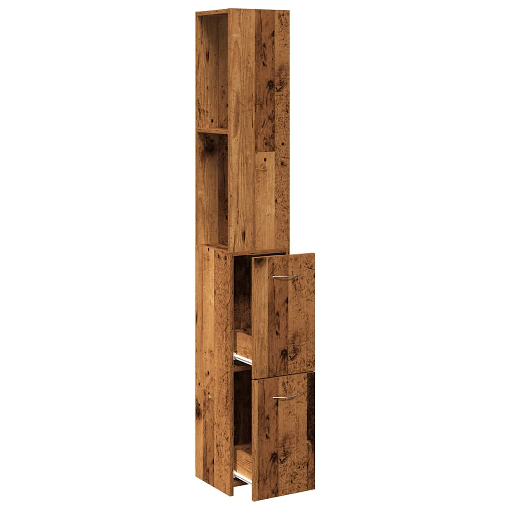 Vannitoa Kapp Old Wood 25x25x170 cm Engineered Wood