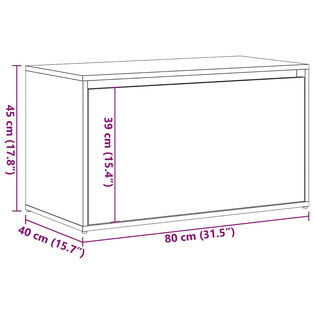 скамейка для прихожей 80x40x45 см старое дерево из дерева