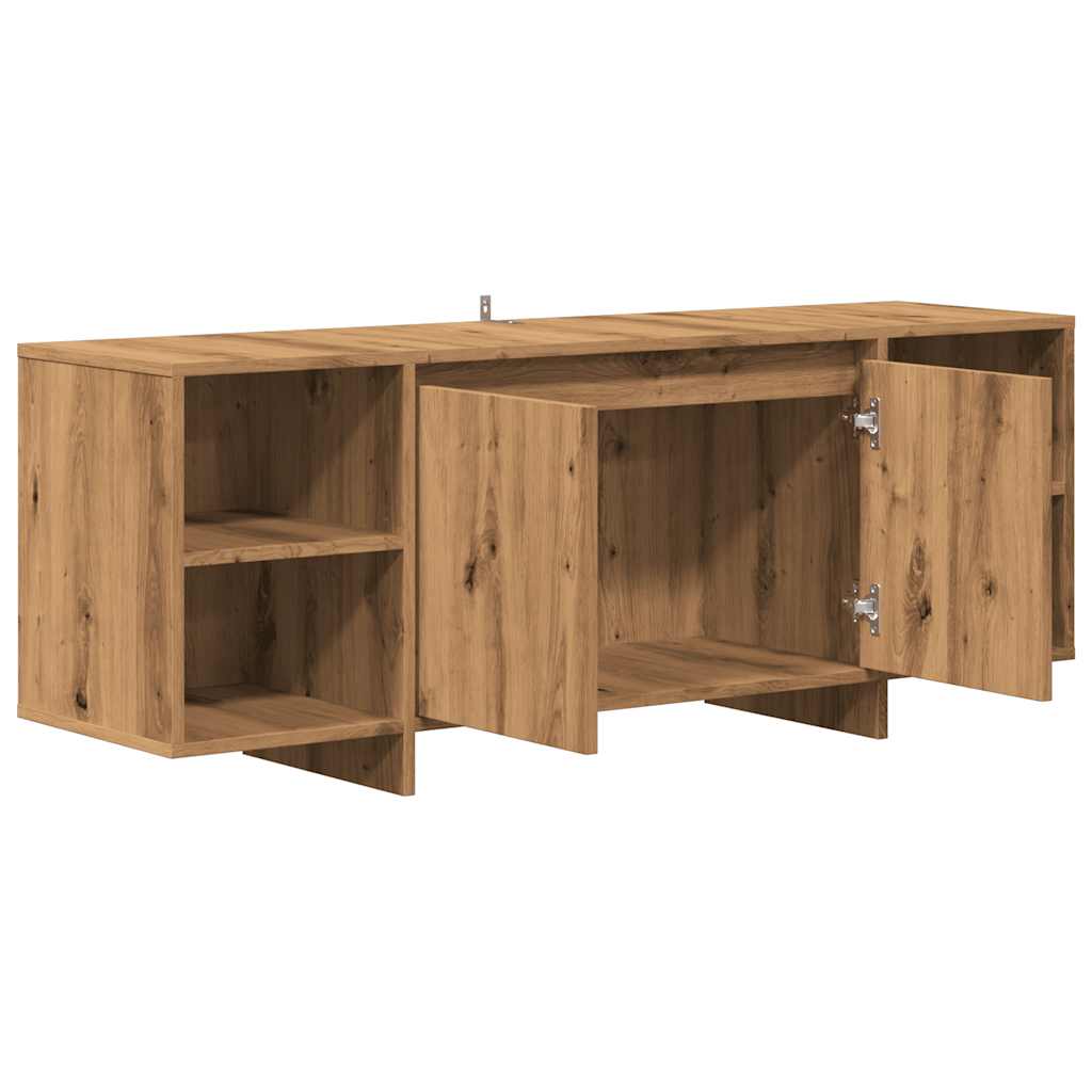 Тумба под телевизор Artisan Oak 130x35x50 см Инженерная древесина