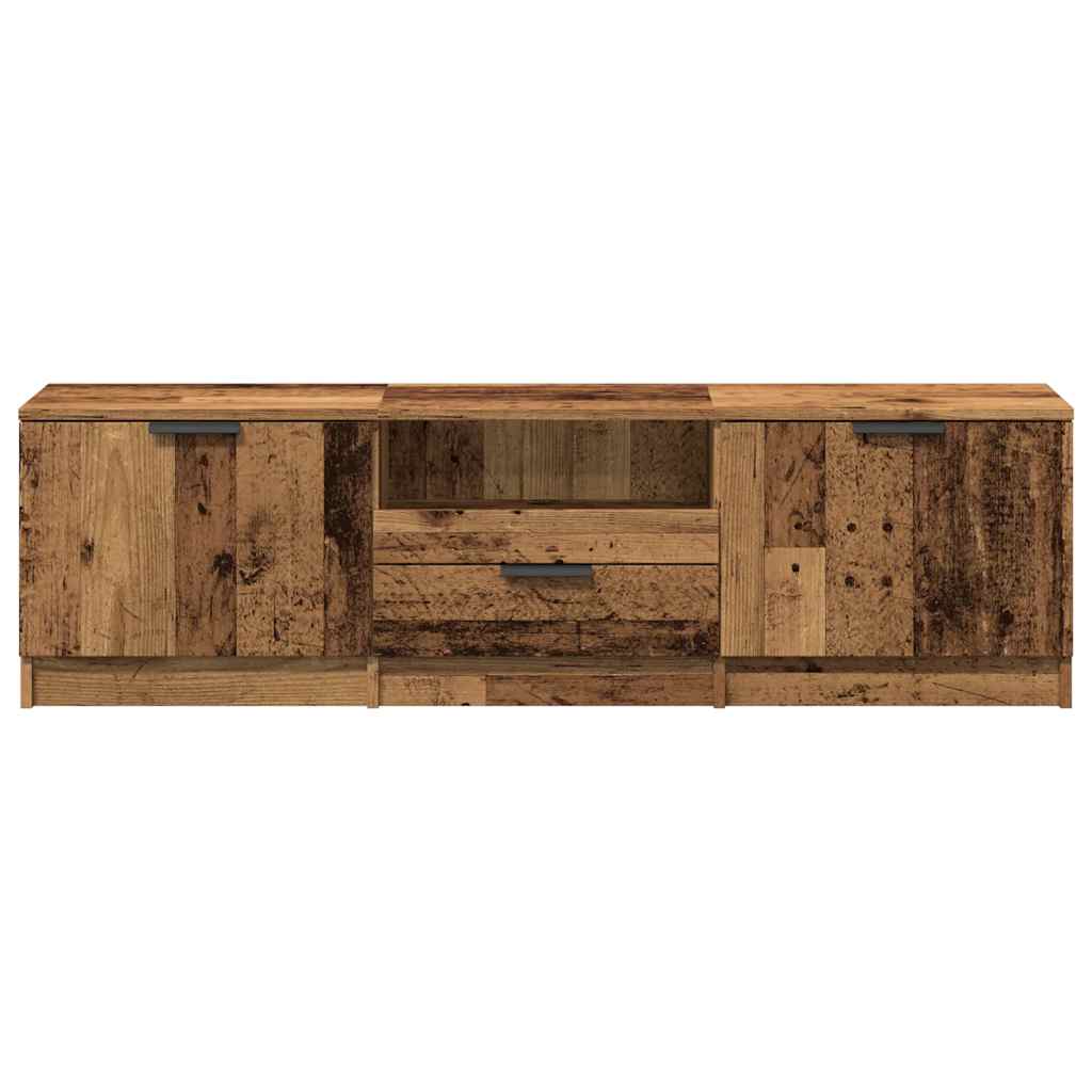 Тумба под телевизор Old Wood 140x35x40 см Инженерная древесина