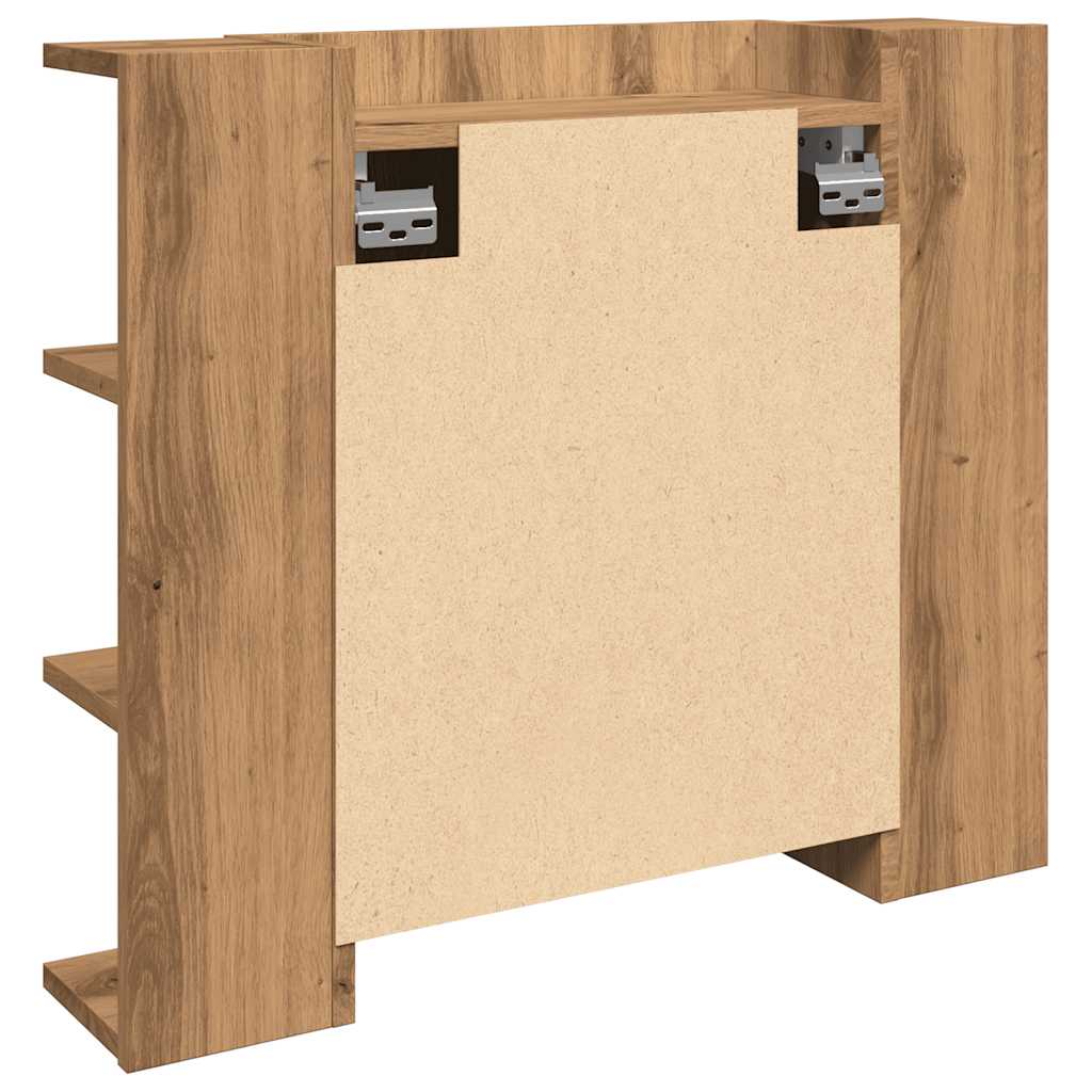 peegelkapp LED-ga Artisan Oak 70x16,5x60 cm