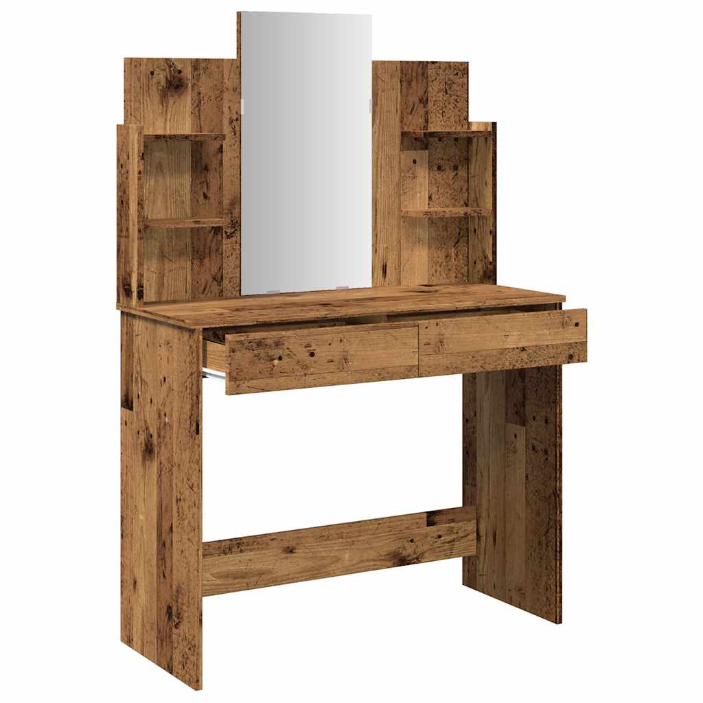 Туалетный столик с зеркалом Old Wood 96x39x142 см