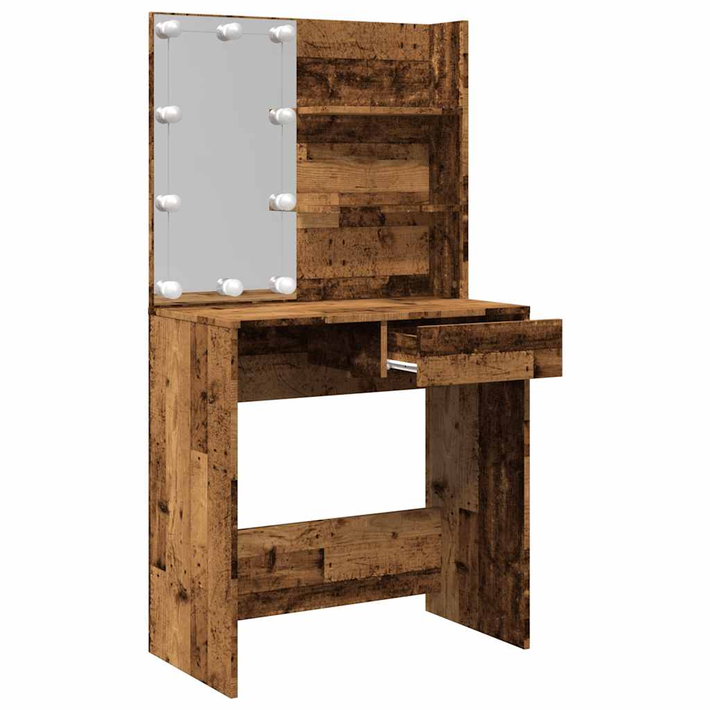 Туалетный столик со светодиодной подсветкой Old Wood 74,5x40x141 см