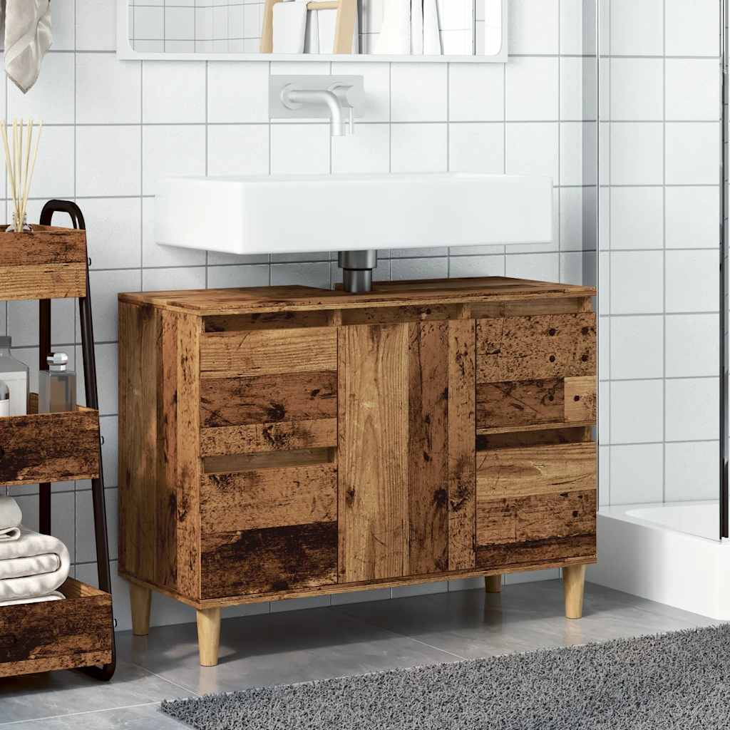 valamukapp Vana puit 80x33x60 cm Engineered Wood