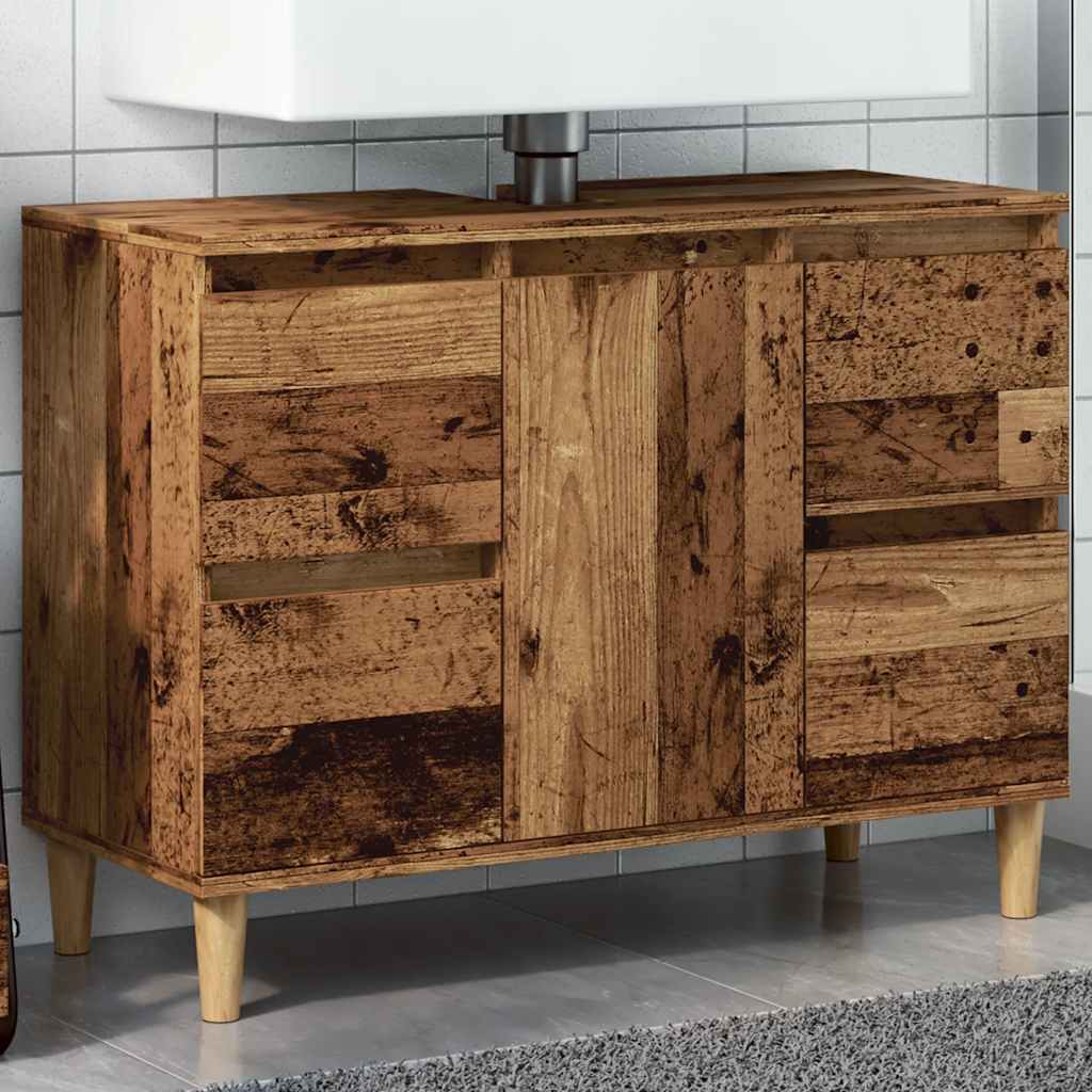 valamukapp Vana puit 80x33x60 cm Engineered Wood