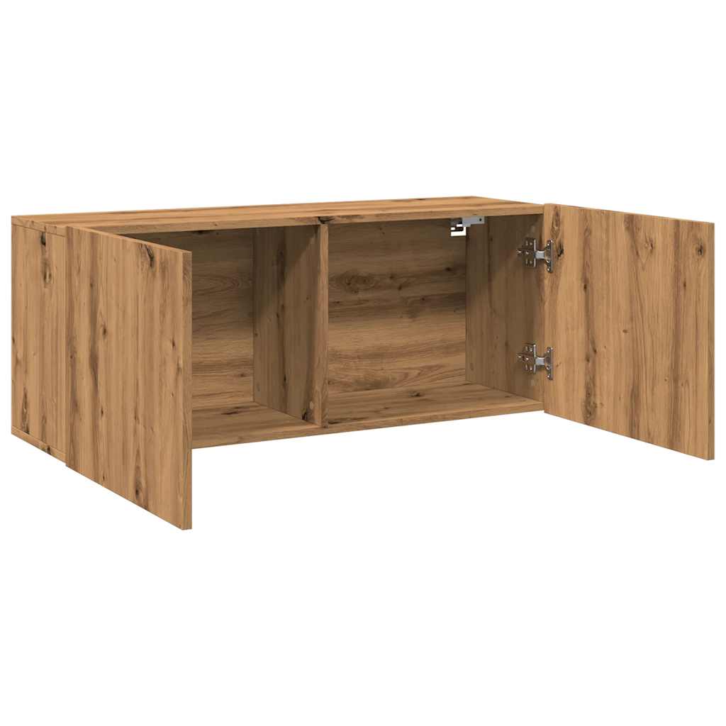 telerikapp Seinale kinnitatav Artisan Oak 100x30x41 cm