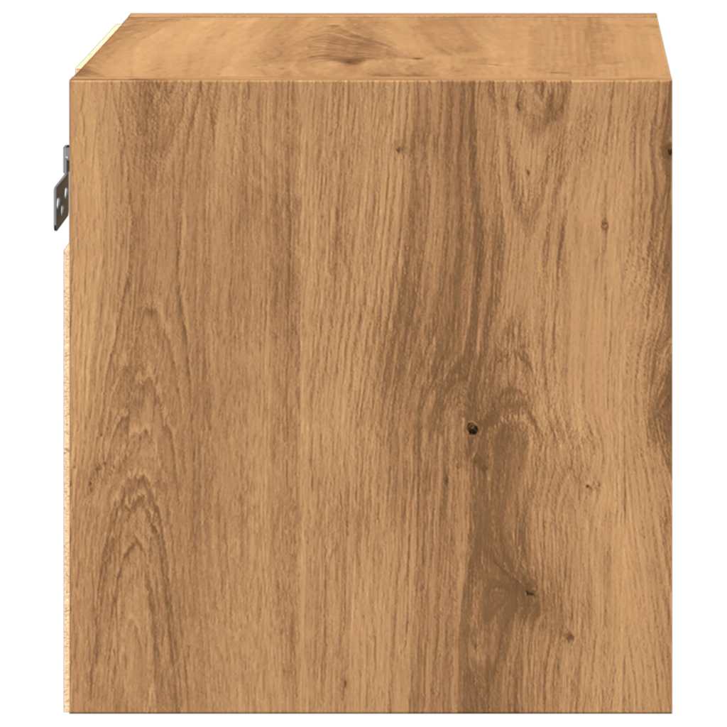 Настенные шкафы для телевизора со светодиодной подсветкой 2 шт. Artisan Oak 30x28.5x30 см