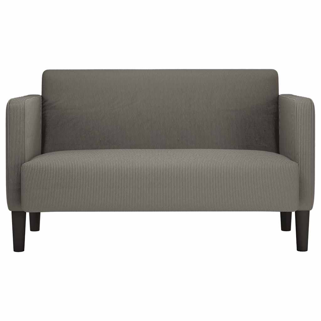 Loveseat diivan helehall 109 cm velvetist kangas