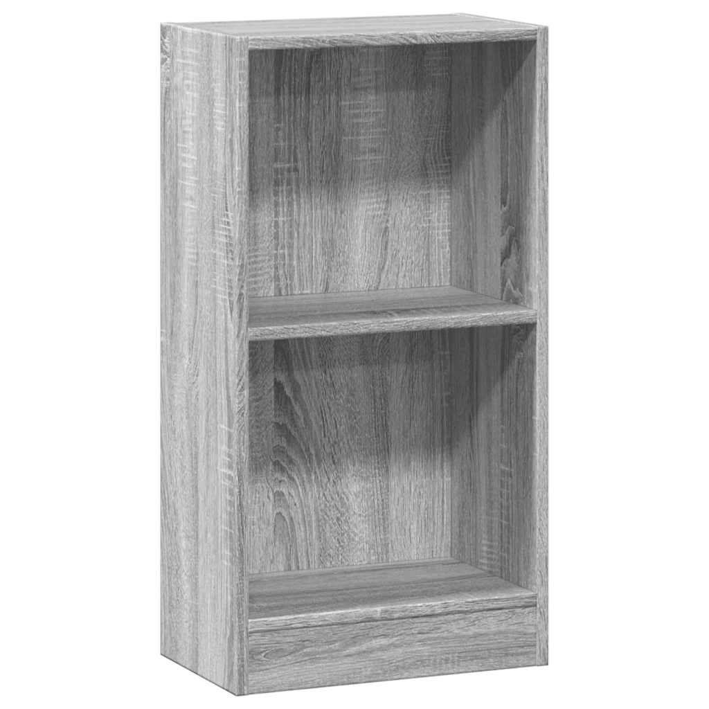 Книжная полка серая Sonoma 40x24x76 см, инженерное дерево