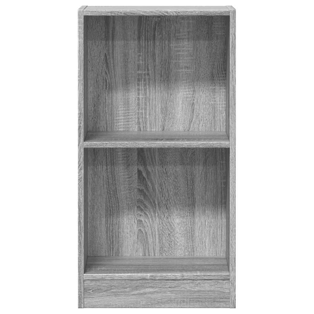 Книжная полка серая Sonoma 40x24x76 см, инженерное дерево