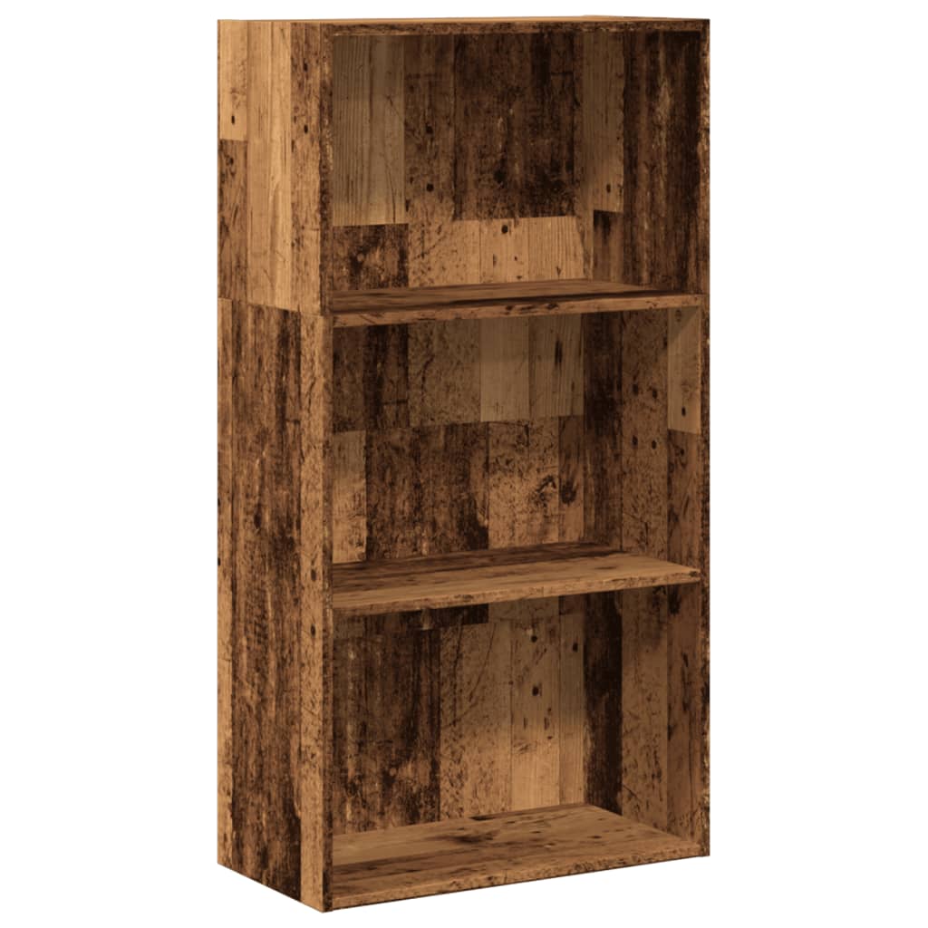 Книжная полка Old Wood 60x30x114 см, композитная древесина