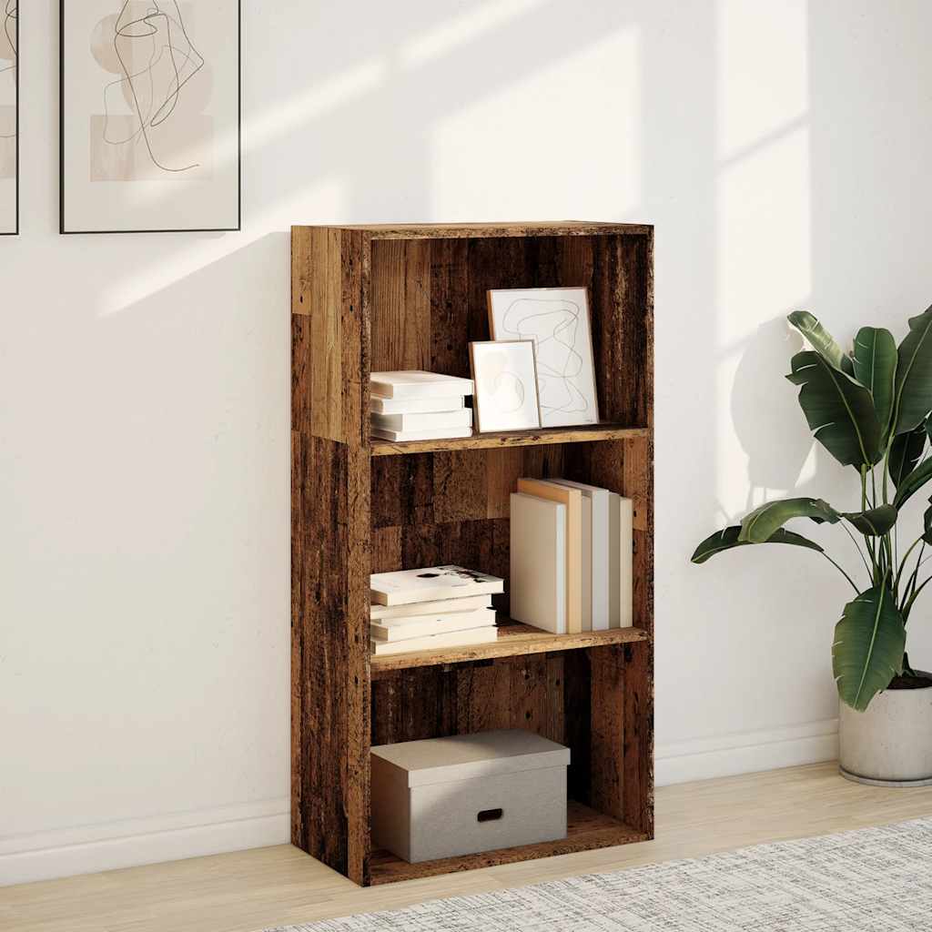 Книжная полка Old Wood 60x30x114 см, композитная древесина