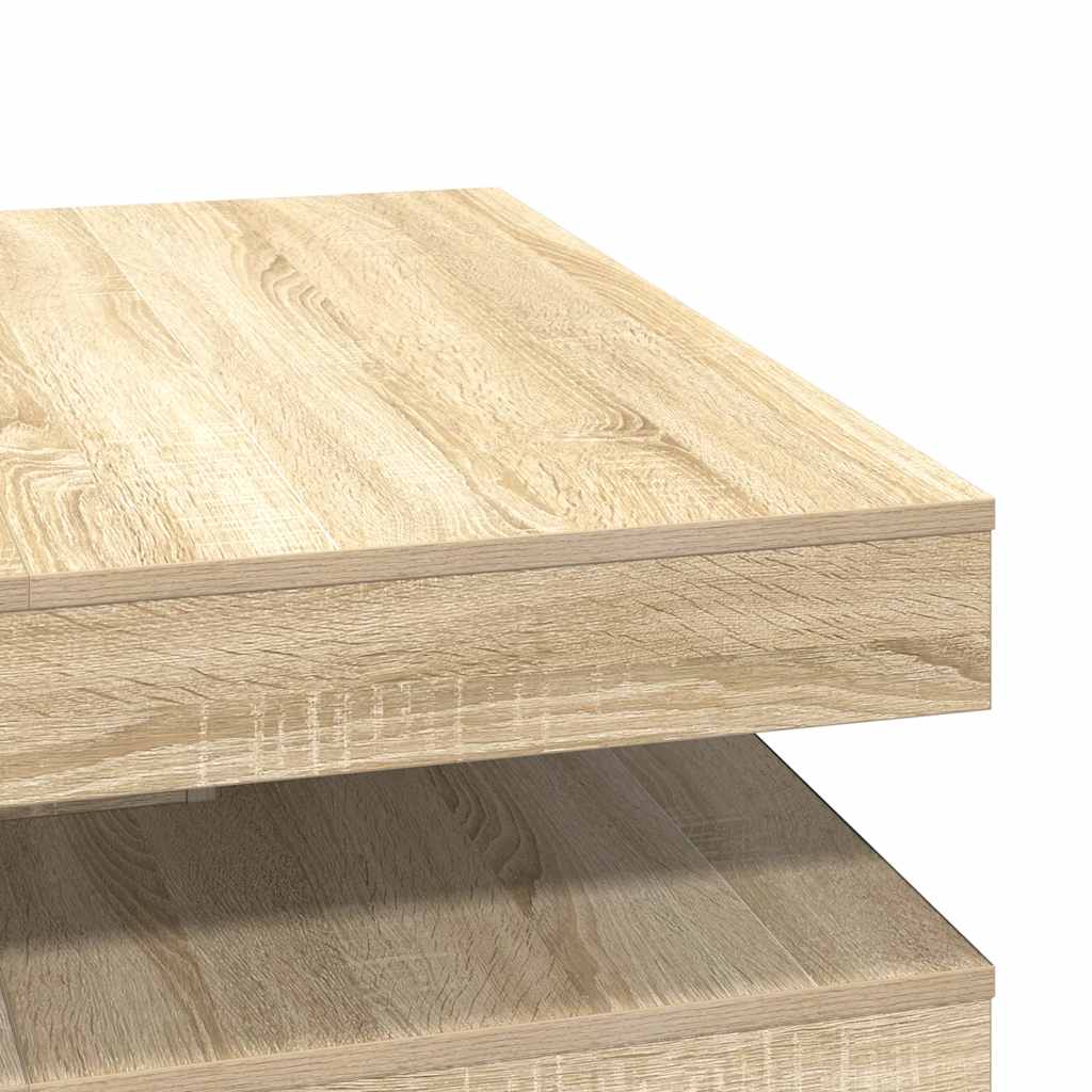 diivanilaud 360 kraadi pööratav Sonoma tamm 90x90x34,5 cm