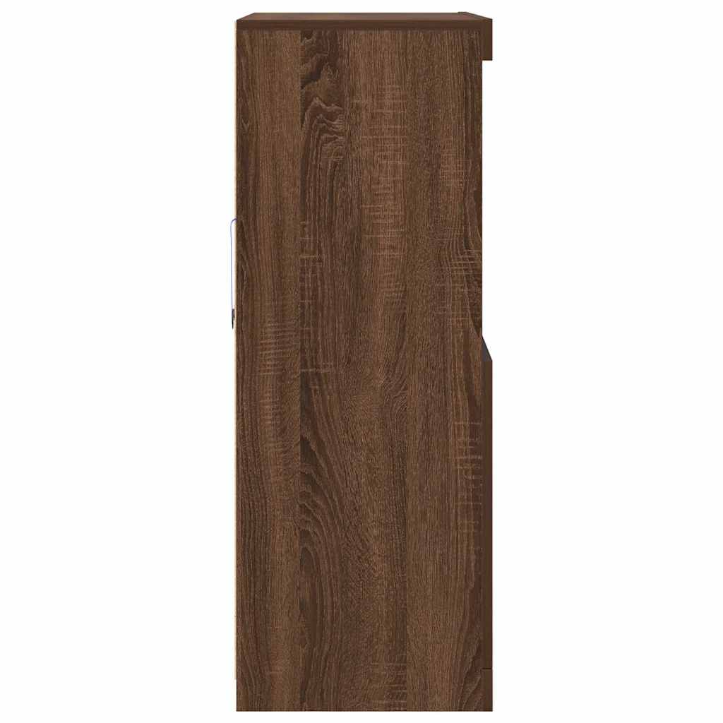 puhvetkapp pruun tamm 81x37x100 cm Engineered Wood