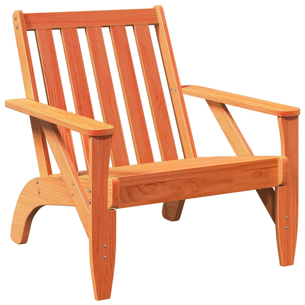 Садовые стулья Adirondack 2 шт., вощено-коричневые, 75x77x77 см, сосна