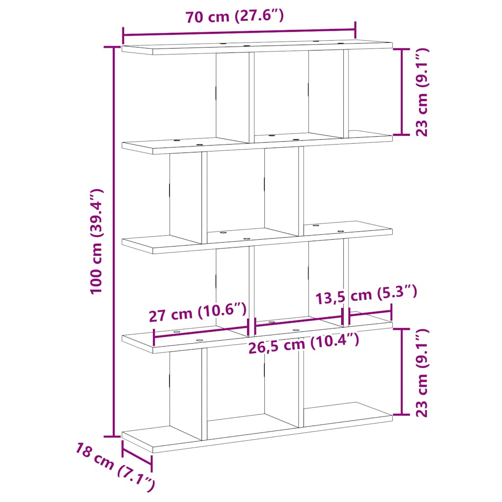 seinariiul, kuup, 12 sektsiooniga, must, tehispuit