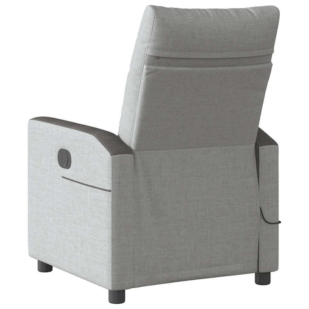 Massage Recliner Tool Cloud Grey Fabric