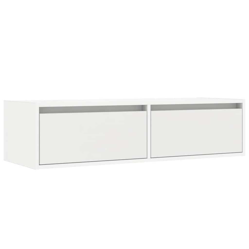 telerialus LED-tuledega, valge, 100X35,5x25 cm