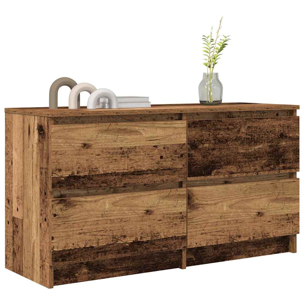 Тумба под телевизор Old Wood 100x35x54 см Инженерная древесина