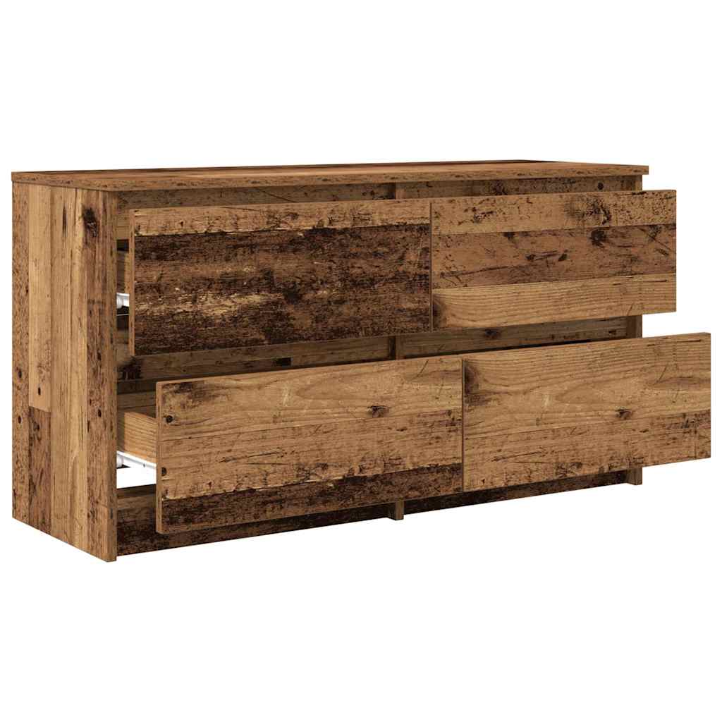 Тумба под телевизор Old Wood 100x35x54 см Инженерная древесина