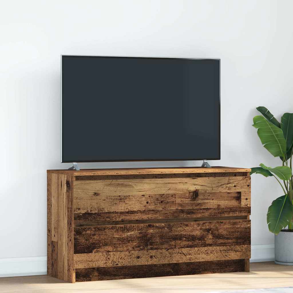 Тумба под телевизор Old Wood 100x35x54 см Инженерная древесина