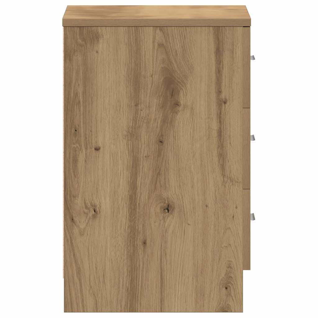 Прикроватные тумбочки 2 шт. Artisan Oak 38x35x55 см Engineered Wood