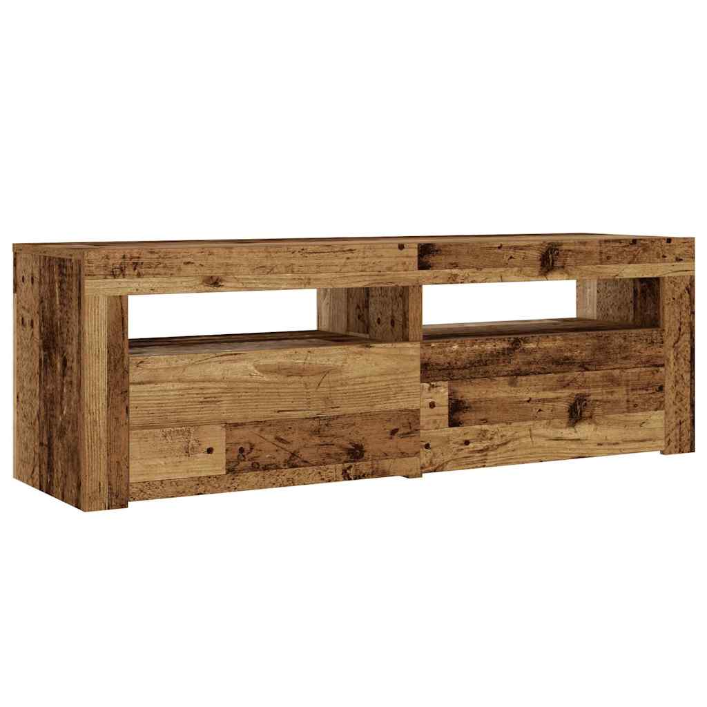 öökapid 2 tk LED-idega Old Wood 60x35x40 cm